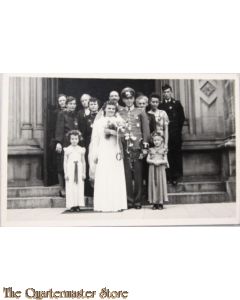 Photo (Mil. Postcard) Hochzeit WH officier