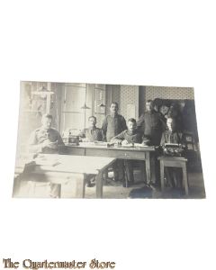 Studio photo 1915 6 German soldiers im Buro 