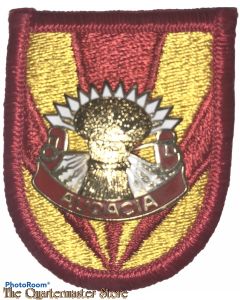 Beret flash 4th (Airborne) Air Defence Artillery 3rd Bat "Vulcan"