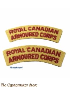 Shoulder flashes Royal Canadian Armoured Corps (post august 1945)