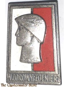 Poland - Breast badge silver grade  "Exemplary Soldier" 1950-2010 (model 1961)