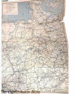 Ubersichtskarte zum Reichsbahn Kursbuch fur die Britische Zone 1946/1948
