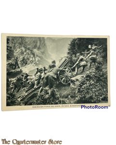 AnsichtsKarte (Mil. Postcard) Gebirgsbatterie des ehem. Osterr. Bundesheer