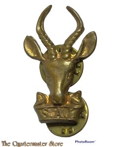 Collar badge  Infantry South Africa (gold coloured)
