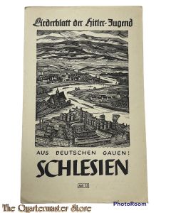 Liederblatt der Hitler Jugend, No 75 ; aus Deutschen Gauen “Schlesien”