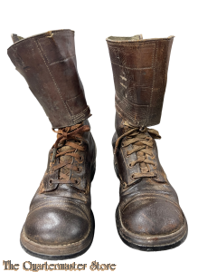 M43 Brown Leather Buckle Boots (size 9)