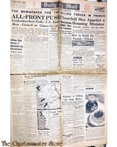 Newspaper , Daily Mail no 15.148 monday november 20 ,1944