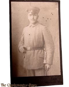 Studio portret German NCO with side arm 1914 studio portret