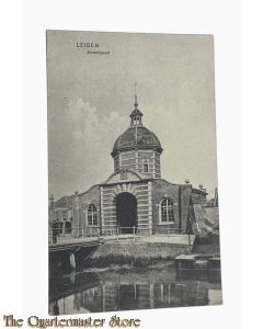 Prent briefkaart 1915 Marschpoort Leiden