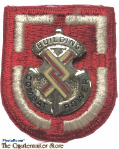 Beret flash 20th Engineers Brigade with crest