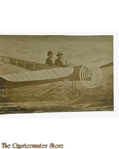 Studio Photo 1914-18 2 civilians in fake airplane 