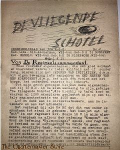 Onderdeelsblad van 32 R.G.G. no 2 ¨de Vliegende schotel¨