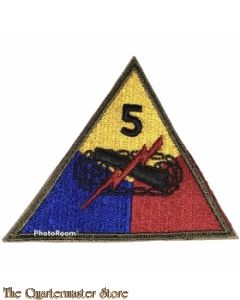 Mouwembleem 5e Armored Divison (Sleevebadge 5th Armored Division)