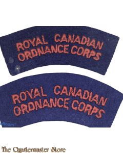 Shoulder flashes Royal Canadian Ordnance Corps (RCAOC)