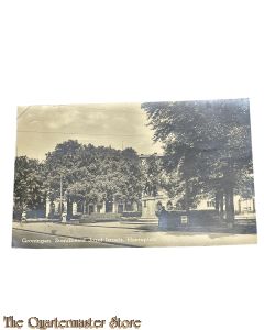 Ansichtkaart 1940 Groningen Standbeeld Jozef Israëls Heereplein  