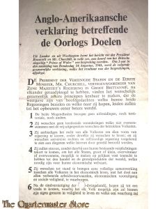 Flugblatt / Leaflet EH(B).237, Déclaration anglo-américaine sur les buts de guerre (Anglo-America Declaration on war aims)