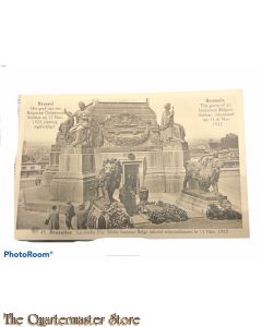 Postcard 14-18 Brussels, Congreszuil, Graf van den onbekenden soldaat