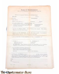 Anzeige fur Arbeitsbuch inhabers 1939