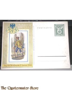 Postkarte Reichsbund der Philatelisten , Tag der Briefmarke 7 januar 1940