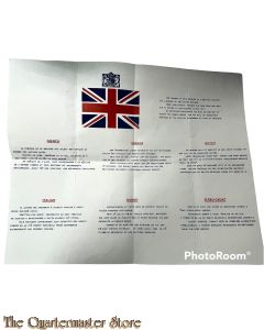 Post WW2 British blood chit (Cold war)