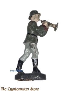 Wehrmacht trompet muzikant ELASTOLINl (German musician trumpet WW2)