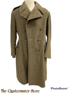 U.S. Army Men's Overcoat, 32 Ounce Roll Collar Olive Drab Melton Wool Overcoat 1943