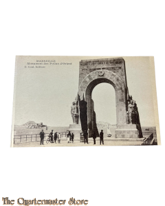 Postcard 1918 Marseille ,Monument des Poilus d'Orient 