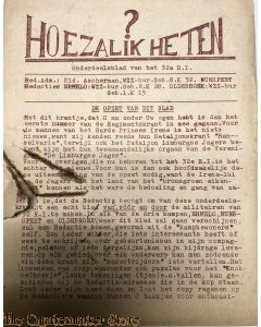 Onderdeelsblad van 32 R.G.G. no 0 (Hoe zal ik heten?) ¨de Vliegende schotel¨