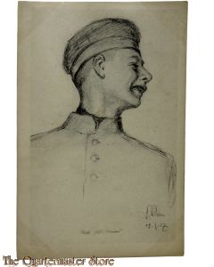 Postkarte/Postcard soldat mit mutze 1917