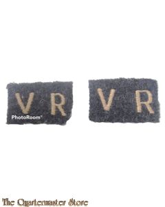 Shoulder flashes Set of 2 RAF "V.R." (Set van 2 stoffen RAF "V.R." straatnamen)