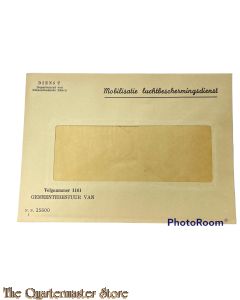 Enveloppe Mobilisatie Luchtbescherming WW2