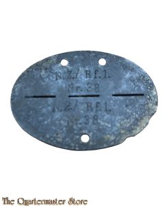 WH Erkennungsmarke Nachrichten Zentrale Rundfunk  (German WW2 dogtag  Nachrichten Zentrale Rundfunk)