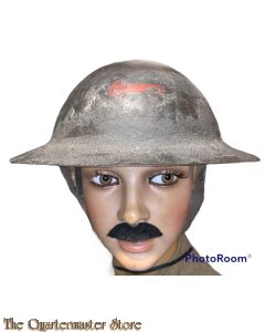 WWI Canadian Helmet M1915 with insignia of the  Machine gun Battery