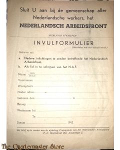Brochure de maatschappij een chaos ! (Nederlandsch Arbeidsfront)