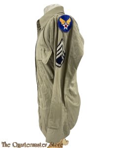 WW2 US Army Cotton Khaki Summer Chino Shirt US AAF