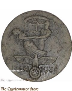 Spende Abzeichen 1 Mai 1938 (Tinnie 1 Mai 1938)  <Prageanstalt G Hahl Pforzheim>