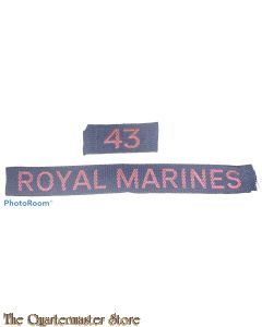 "Cash title" Shoulder flash 43 Royal Marines