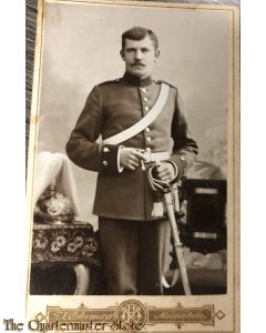 Studio portret german WW1 soldier 