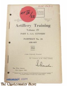 Pamphlet No 24 Vol IV Part 1 AA Gunnery