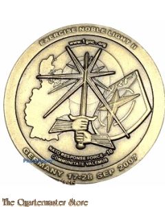 Military Coin/Medal: Exercise Noble Light II Germany, 17-28 Sep. 2007.