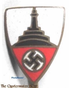 Mitglied Aufschlagnadel (DRKB Members 2nd pattern lapel pin) marked 10