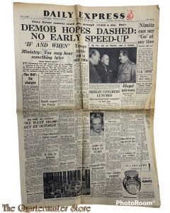 Newspaper , Daily Express No 14.078 Thursday July 19 1945