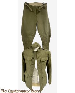 Tunic with breeches and wedge cap 4th Infantry Division M1917 wool (Tuniek met broek en veldmuts US M1917 winter 4e Infanterie  Divisie)