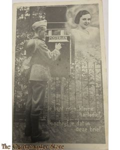 Prent briefkaart 1939 Je bent mijn kleine hartedief