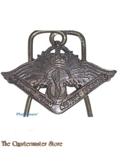 Badge Returned from Active Service : Royal Australian Air Force WW2