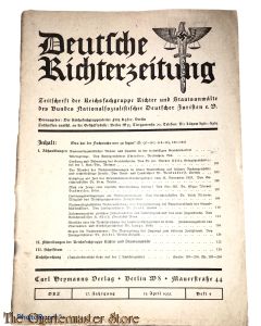Deutsche Richterzeitung Heft 4 15 april 1935