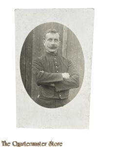 Postcard France 1915 Soldier with mustache