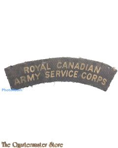 Shoulder flash Royal Canadian Army Service Corps RCASC (canvas)