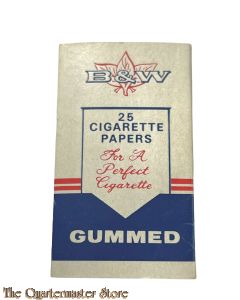 US  B & W 25 cigarette papers WW2