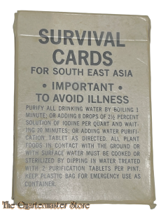 US Survival Cards for South East Asia 1968